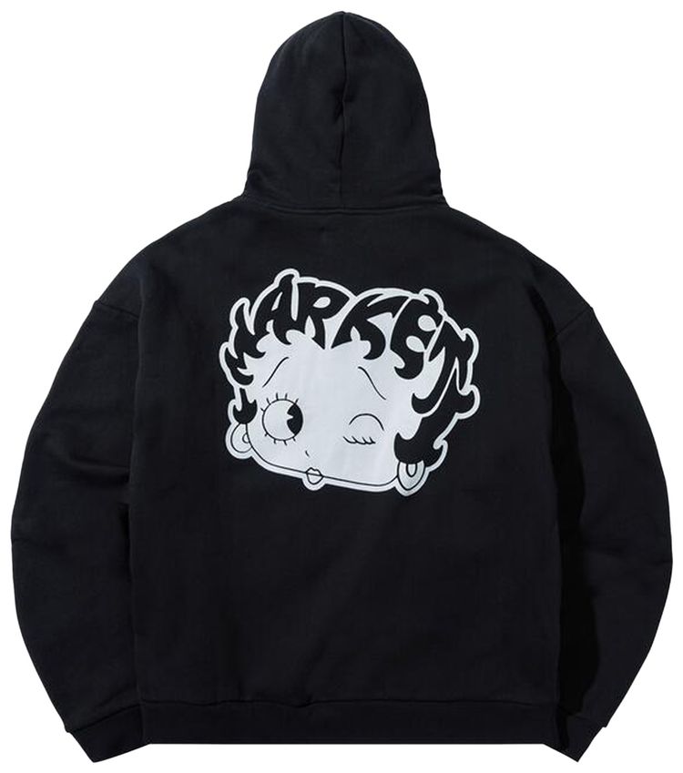 Market x Betty Boop Mascot Hoodie Black