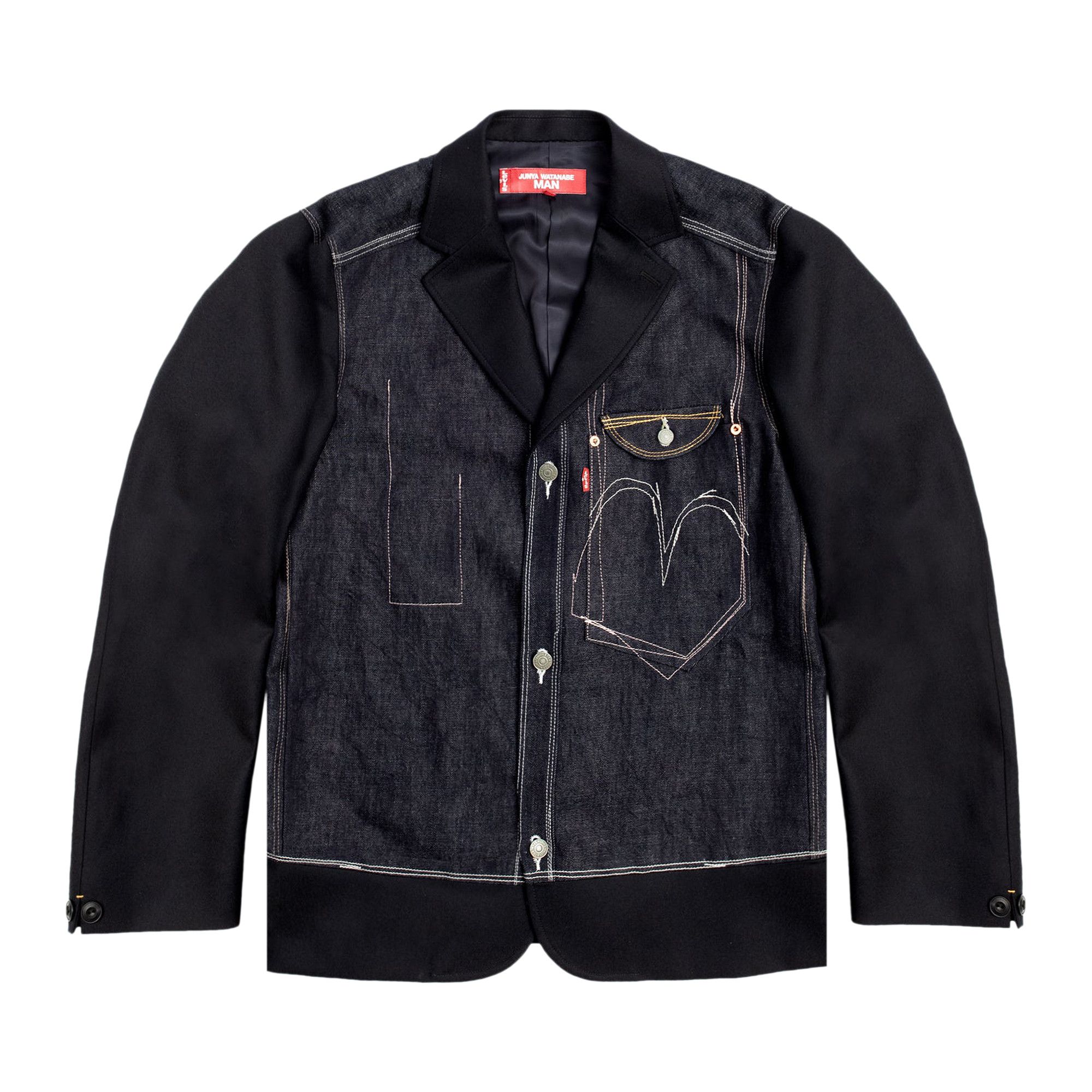 Buy Junya Watanabe MAN x Levi's Denim Jacket 'Black' - WN J201 051