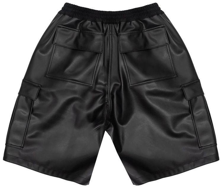 Junya Watanabe MAN Faux Leather Shorts Black