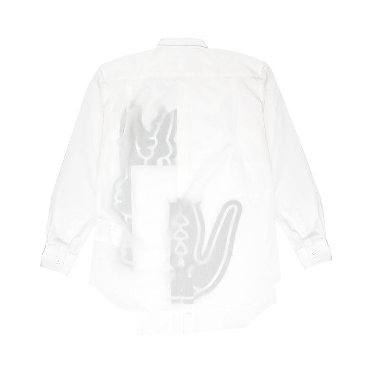 Comme des Garcons SHIRT x Lacoste Long Sleeve Shirt White