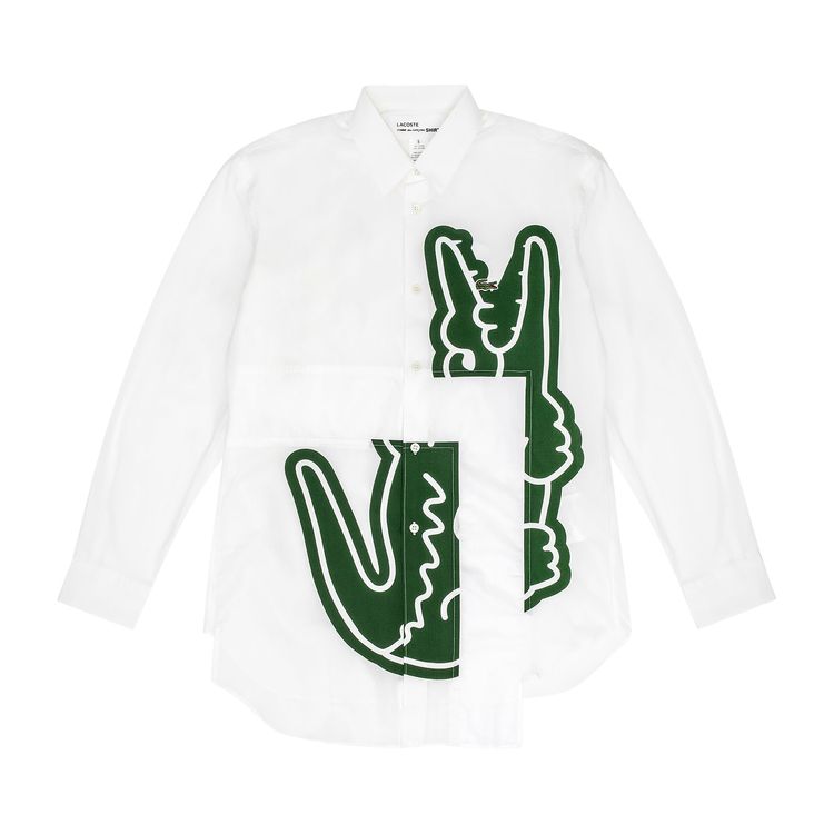 Comme des Garcons SHIRT x Lacoste Long Sleeve Shirt White