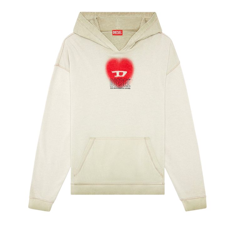 Diesel S Boxt Hood N10 Hoodie Off White