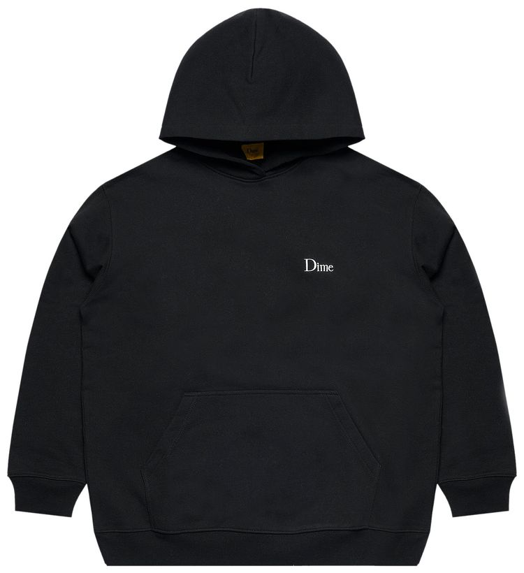 Dime Classic Small Logo Hoodie Black