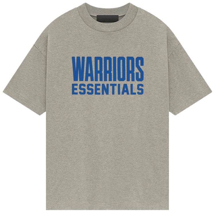 Fear of God Essentials x NBA Golden State Warriors Tee Grey Blue