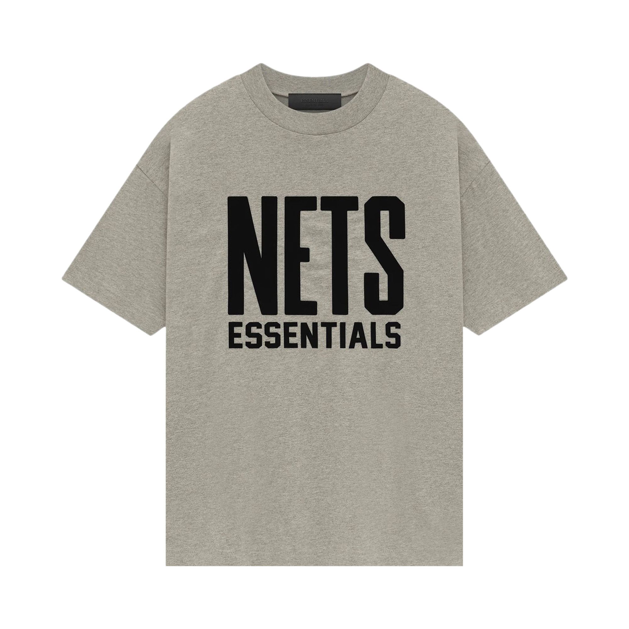 Buy Fear of God Essentials x NBA Brooklyn Nets Tee 'Grey Black