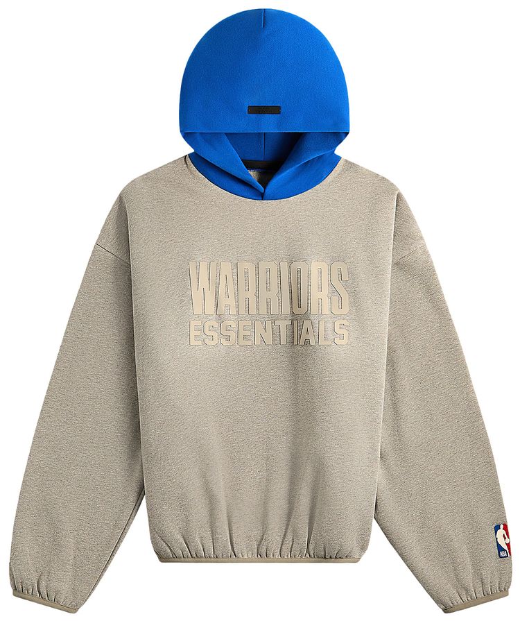 Fear of God Essentials x NBA Golden State Warriors Hoodie Grey Blue