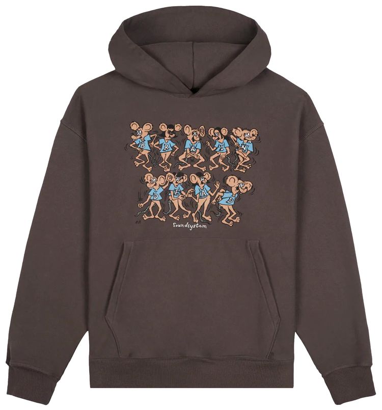 Brain Dead Rat Dance Soundsystem Hoodie Grey