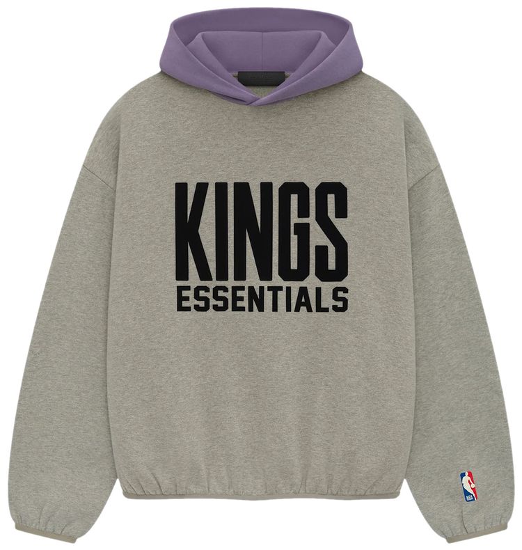 Fear of God Essentials x NBA Sacramento Kings Hoodie Heather Grey