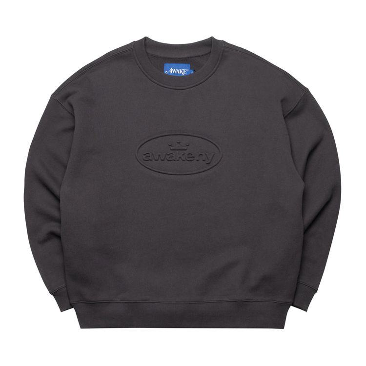 Buy Awake NY Debossed Crewneck 'Black' - AWK SP25 CN001 BLAC | GOAT