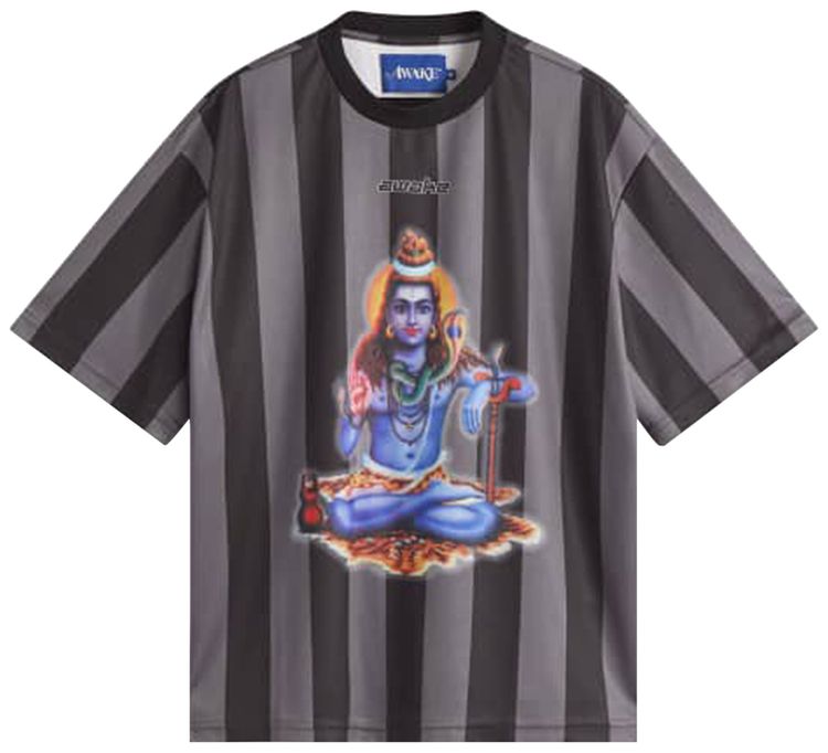 Awake NY Soccer Jersey Short Sleeve Top Black