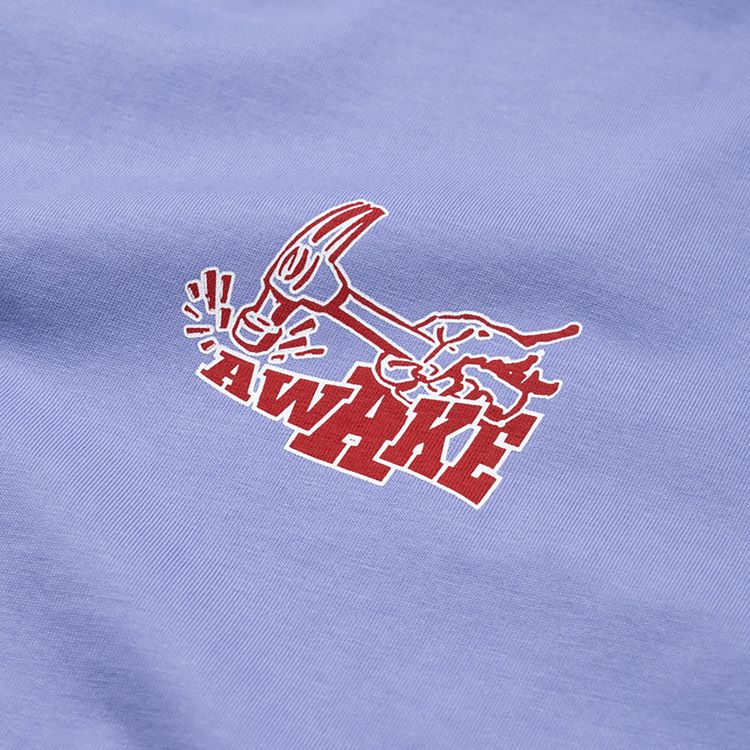 Awake NY Hammer Short Sleeve Tee Periwinkle