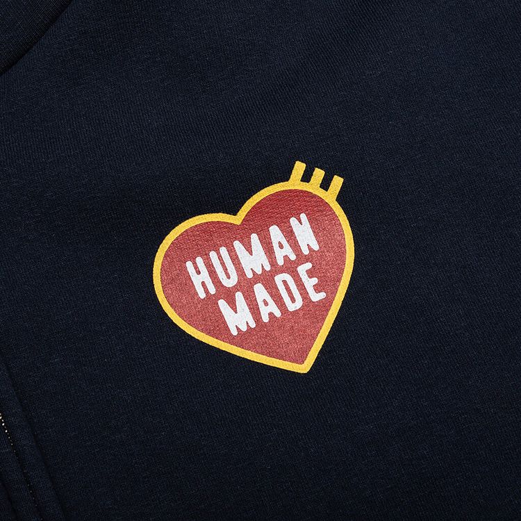 Human Made Classic Zip Up Hoodie Navy