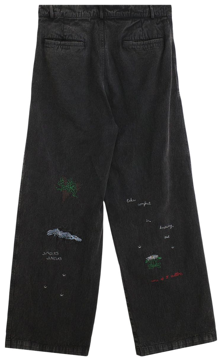 Jungles Questions Pleated Pant Black