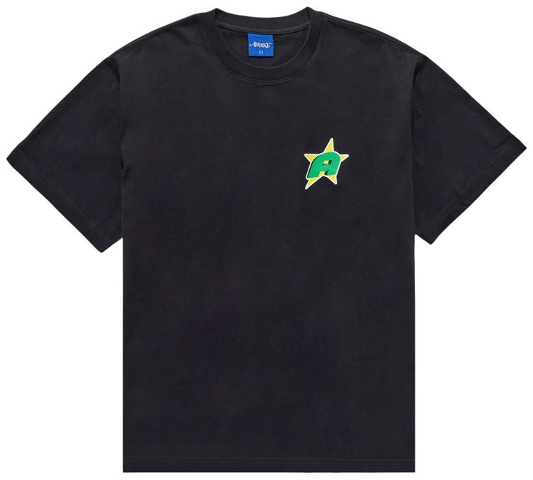 Awake NY Star A Short Sleeve Tee Black
