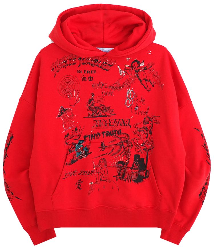 Jungles Find Truth Hoodie Red