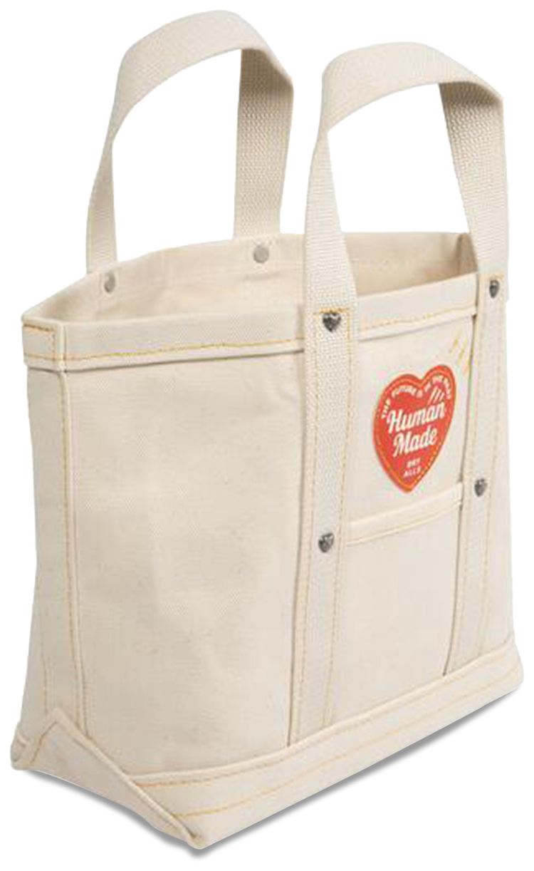 Human Made Canvas Tote Bag White