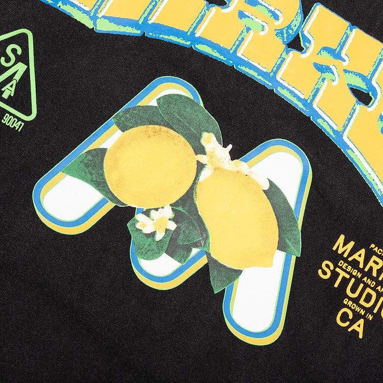 Market Farmers T Shirt Washed Black