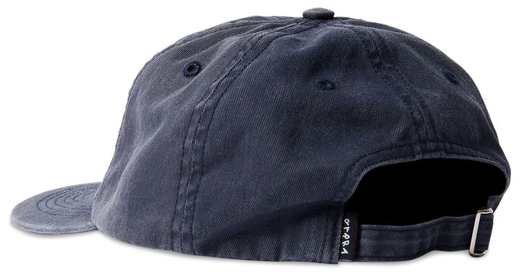 Parra Scripted 6 Panel Hat Washed Navy Blue