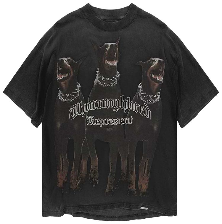 Represent Clo Thoroughbred T Shirt Vintage Black