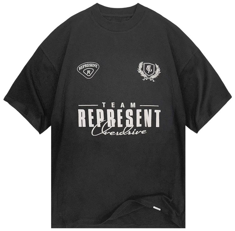 Represent Clo World Championship T Shirt Stained Black