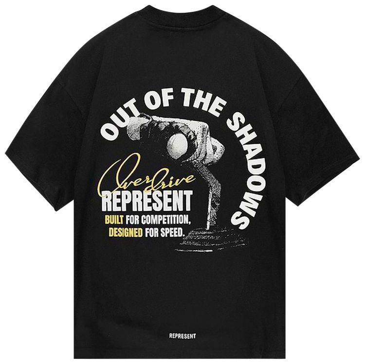 Represent Clo Out Of The Shadows T Shirt Stained Black