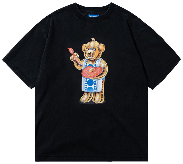 Market Infinity Bear T Shirt Washed Black