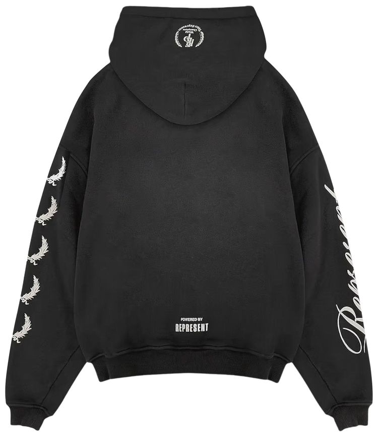 Represent Clo World Championship Hoodie Stained Black