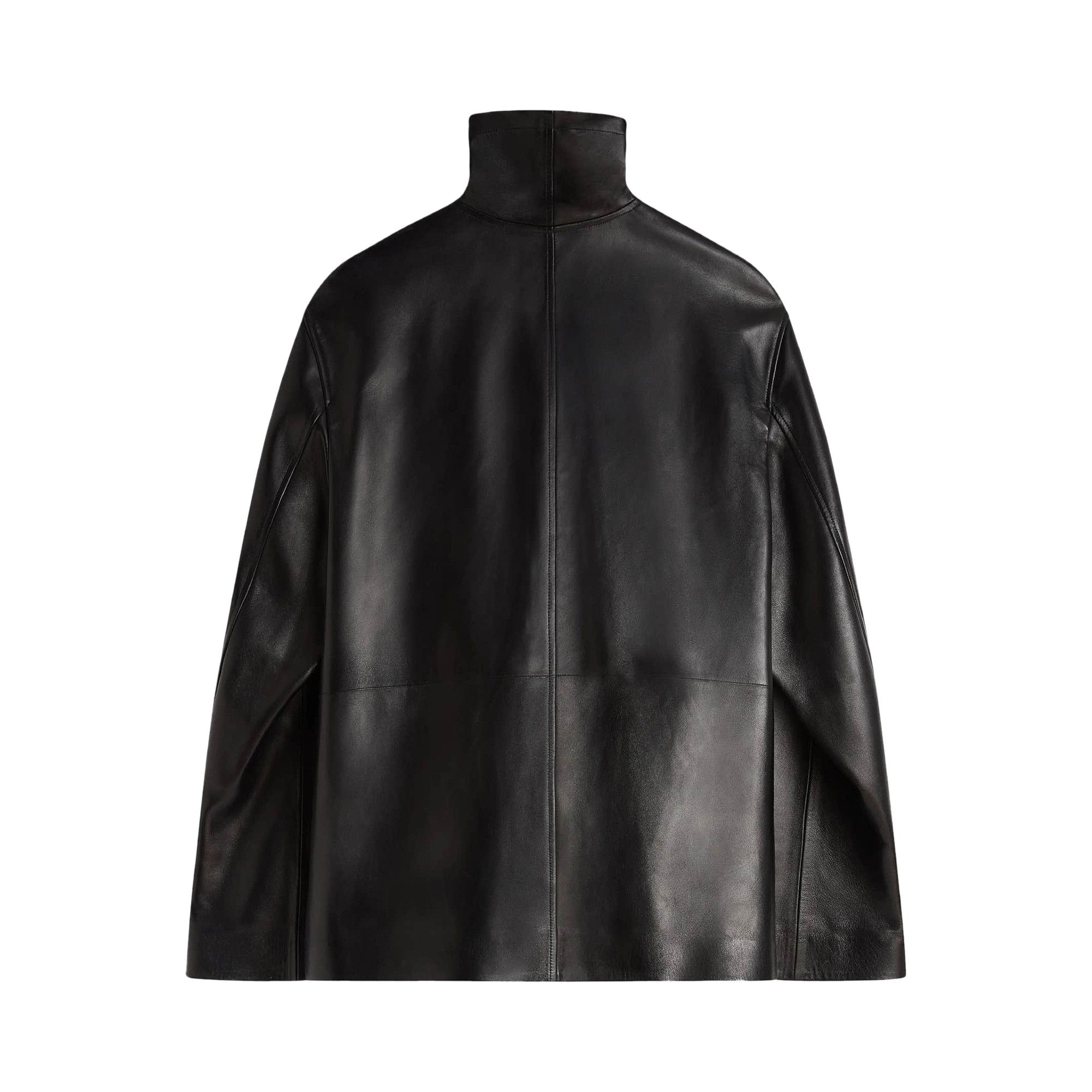 Buy Phoebe Philo Funnel Leather Jacket 'Black' - BV79 LE2405 900BK