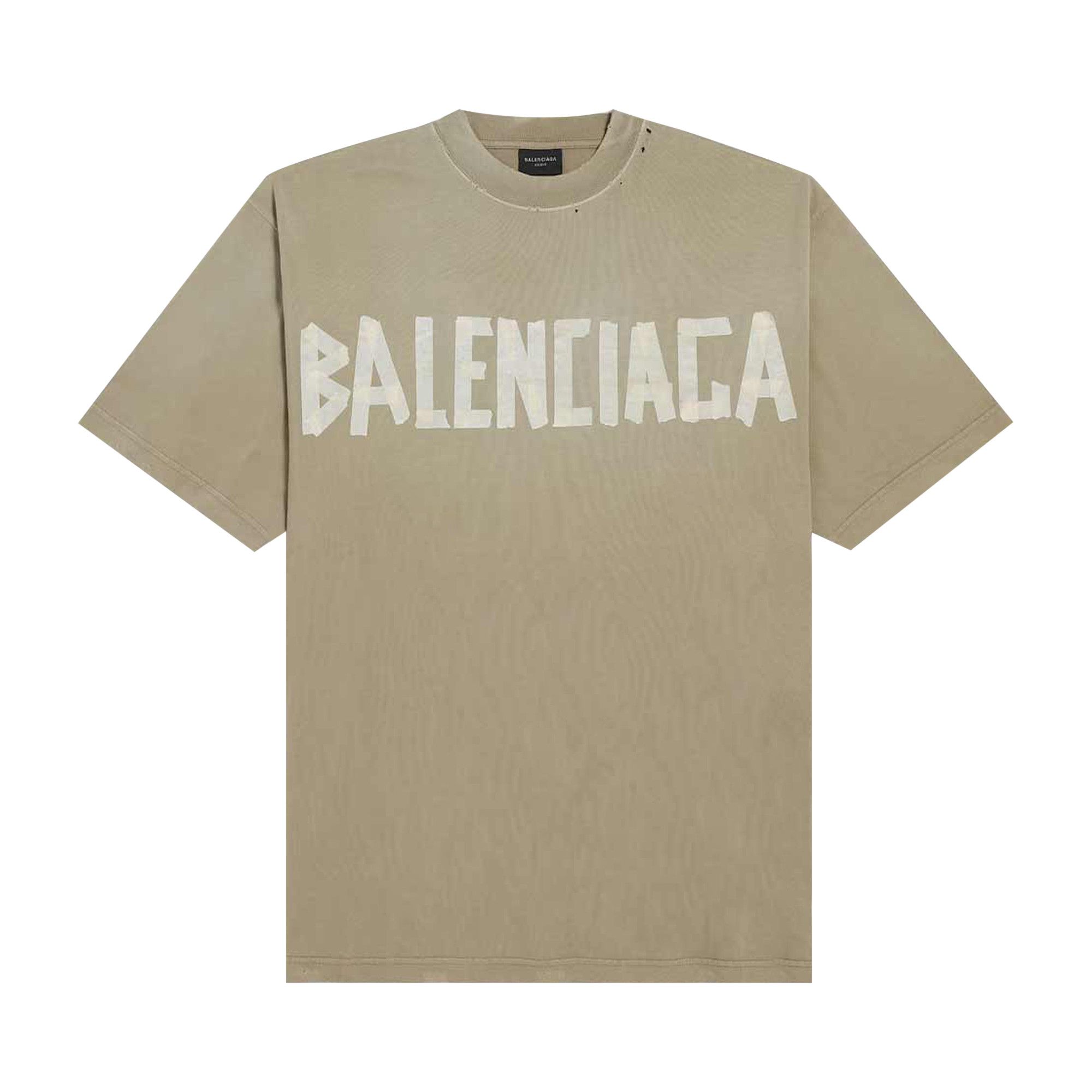BALENCIAGA｜ (739784 TOVA9 2942) Buy Balenciaga Tape Type T-Shirt 'Army Green' - 739784 TOVA9