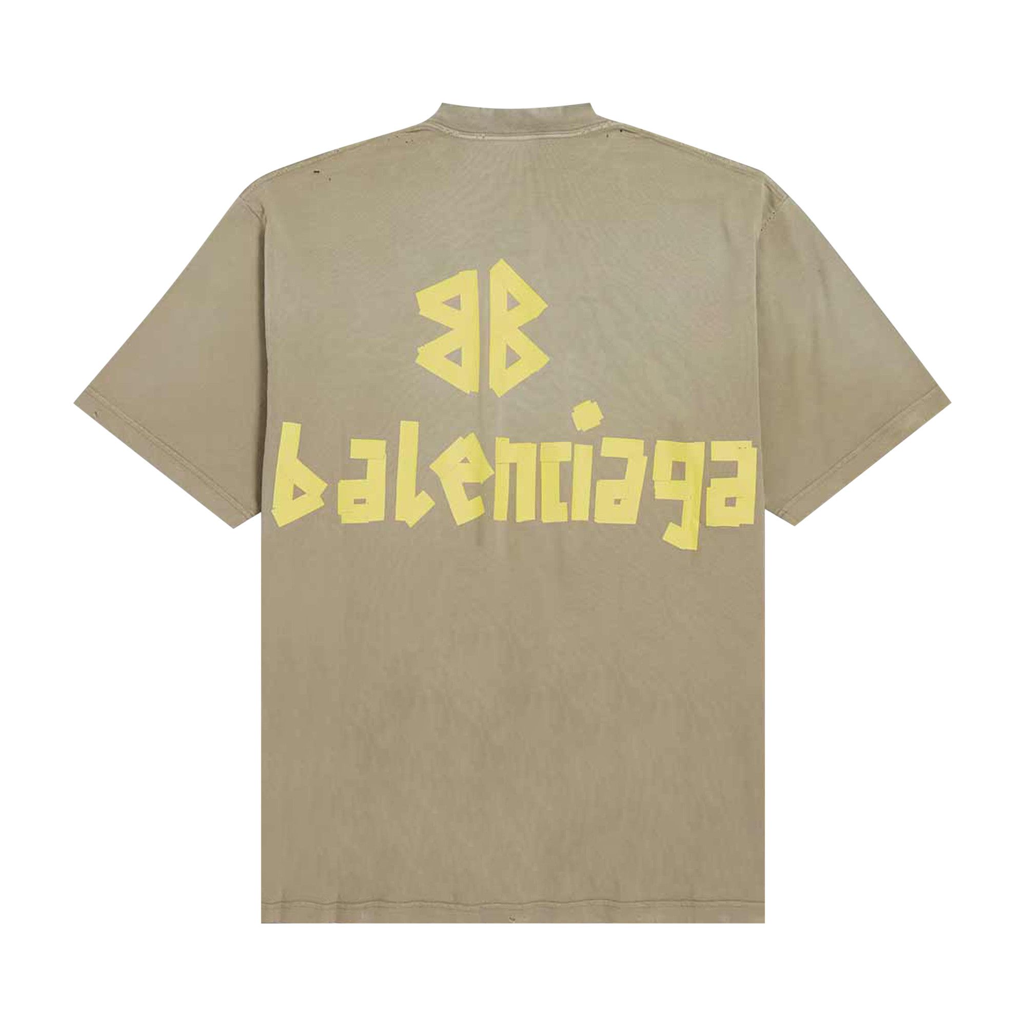 BALENCIAGA| (739784 TOVA9 2942) Buy Balenciaga Tape Type T-Shirt 'Army Green' - 739784 TOVA9