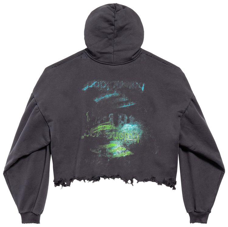 Buy Balenciaga DIY Imprint Cropped Hoodie 
