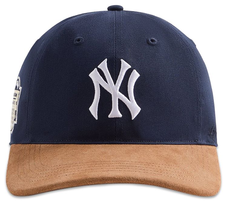 Kith  47 For The New York Yankees Twill Classic Cap With Suede Brim Nocturnal