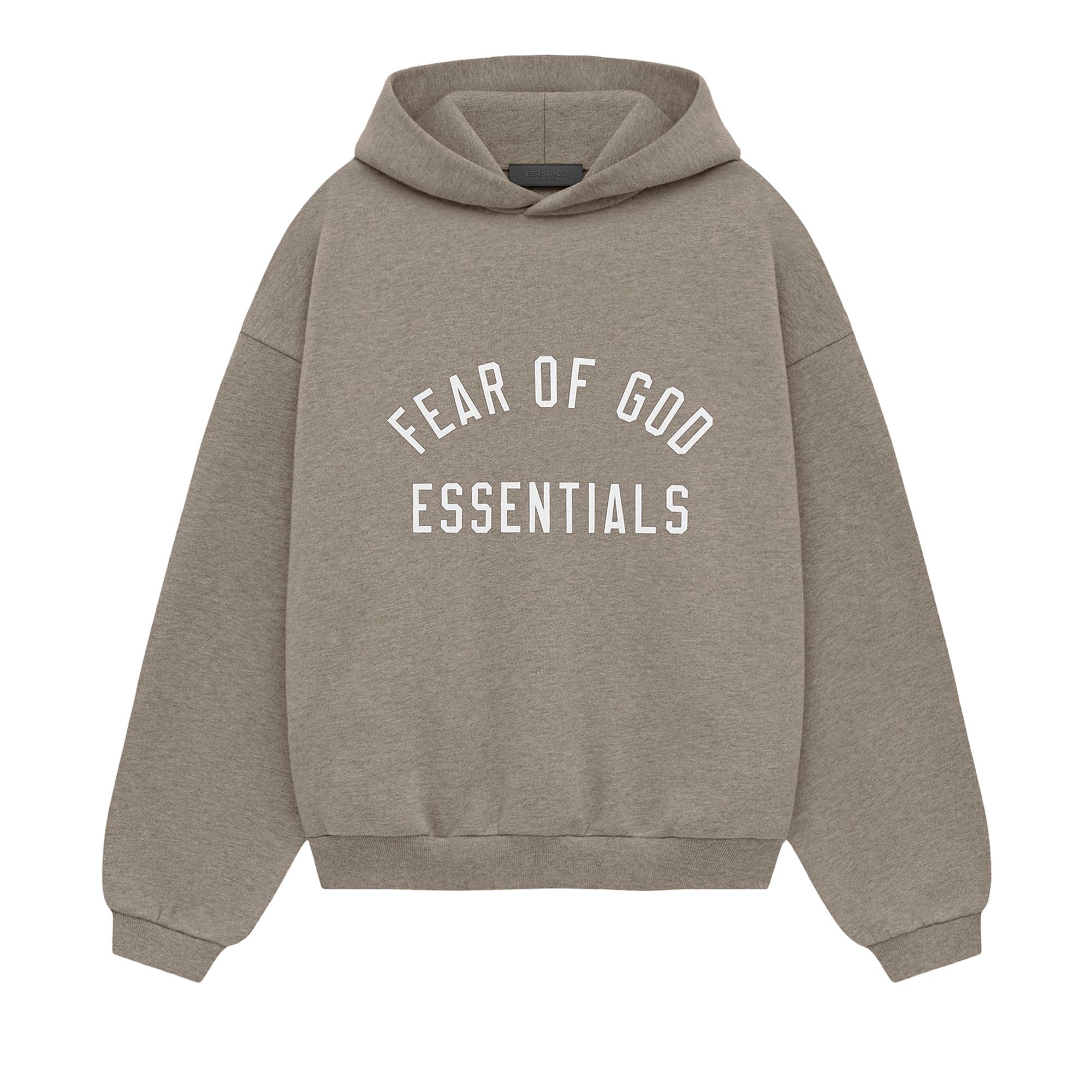 Buy Fear of God Essentials Kids Fleece Hoodie 'Heather Grey
