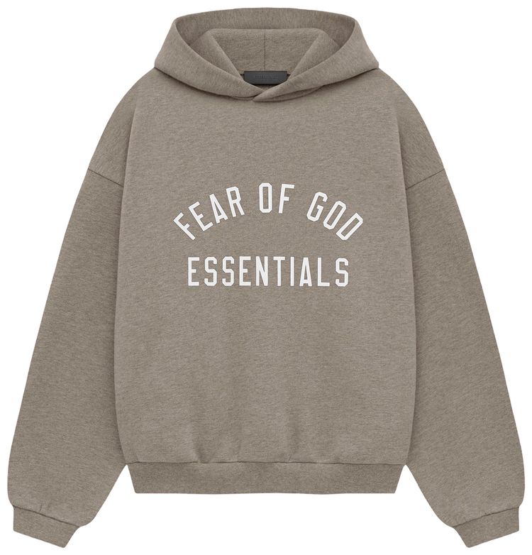 Fear of God Essentials Kids Fleece Hoodie Heather Grey