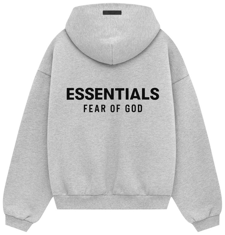 Fear of God Essentials Kids Fleece Hoodie Light Heather Grey