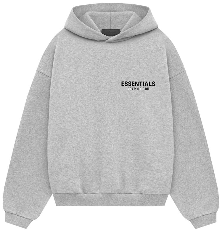 Fear of God Essentials Kids Fleece Hoodie Light Heather Grey