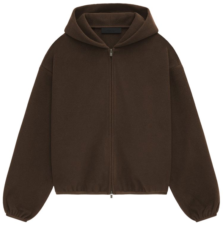 Fear of God Essentials Brushed Hooded Bomber Brown