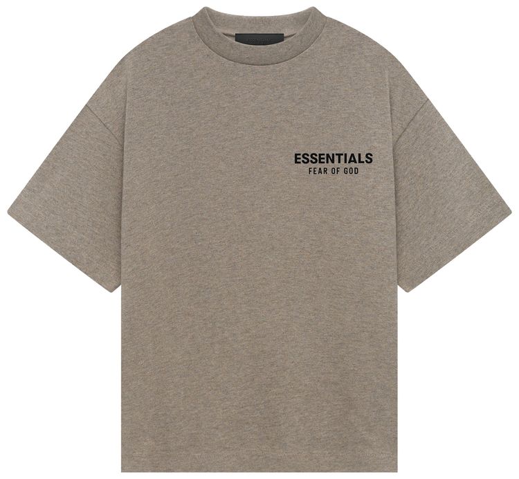 Fear of God Essentials Kids Jersey Crewneck Tee Heather Grey