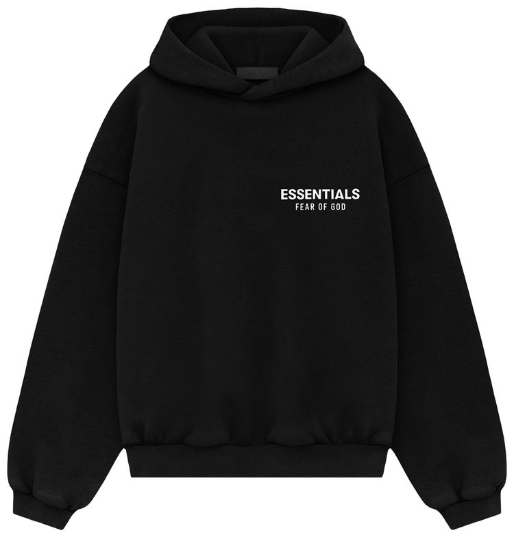 Fear of God Essentials Kids Fleece Hoodie Black