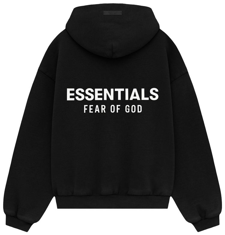 Fear of God Essentials Kids Fleece Hoodie Black