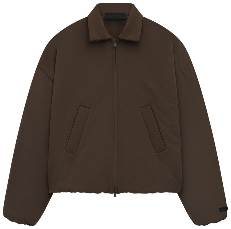 Fear of God Essentials Military Nylon Bomber Jacket Brown
