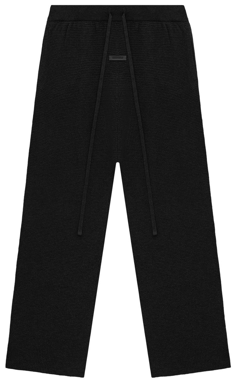 Fear of God Essentials Waffle Relaxed Pant Black