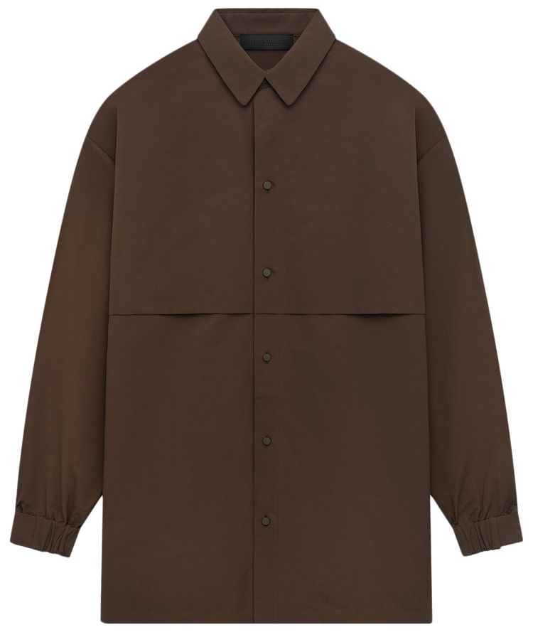 Fear of God Essentials Military Nylon Overshirt Brown