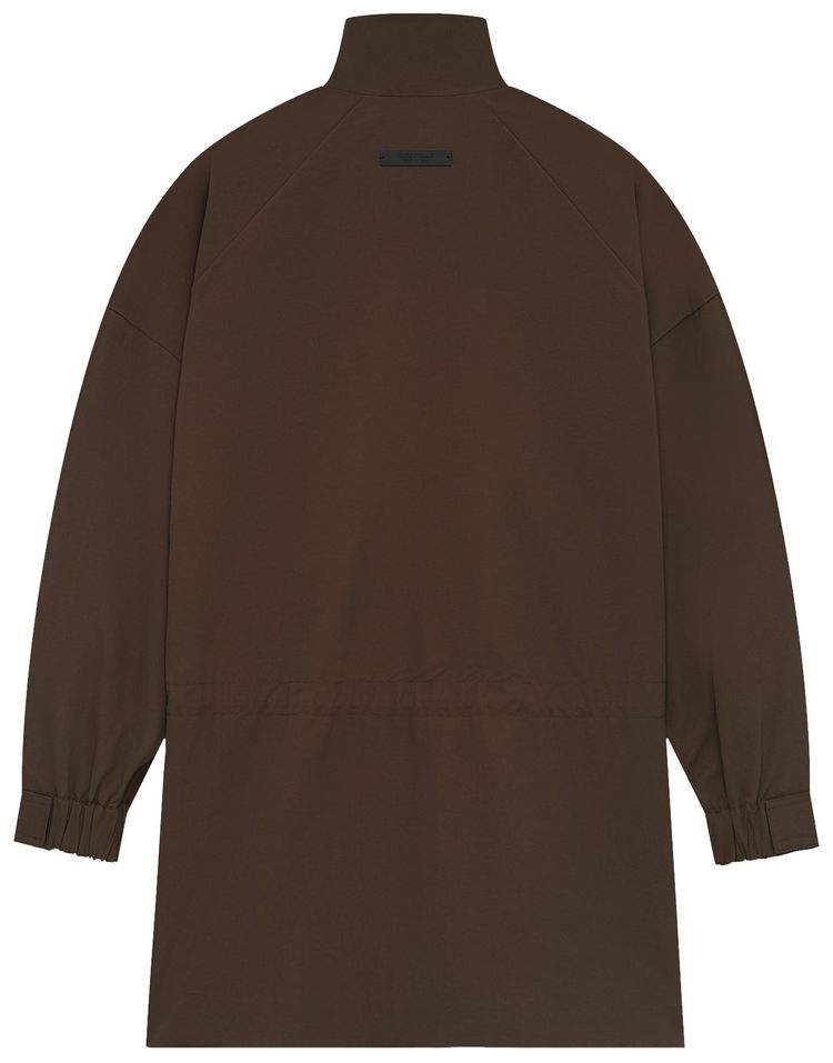 Fear of God Essentials Military Nylon Mockneck Anorak Brown