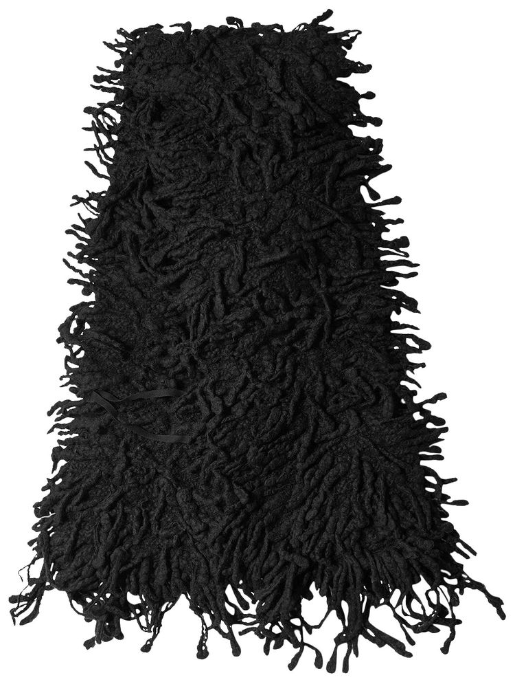 Ann Demeulemeester Sanra Fringed Stole 30X200 cm Black