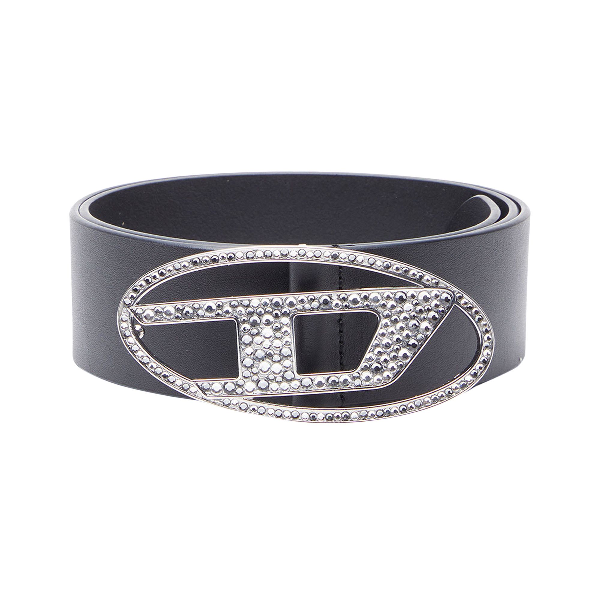 Buy Diesel Oval D Logo B-1Dr 50 Strass Belt 'Black