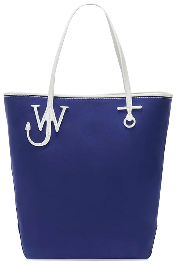 JW Anderson Anchor Tall Canvas Tote Blue