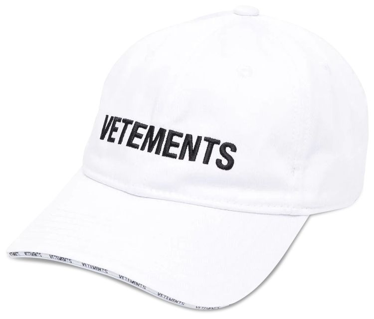 Vetements Iconic Logo Cap White