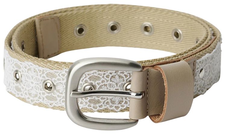 Our Legacy 3cm Lace Belt White