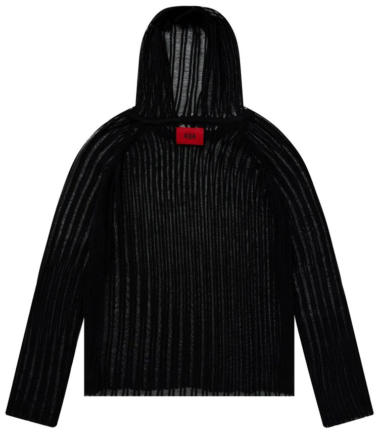 424 Sexy Knit Hoodie Black